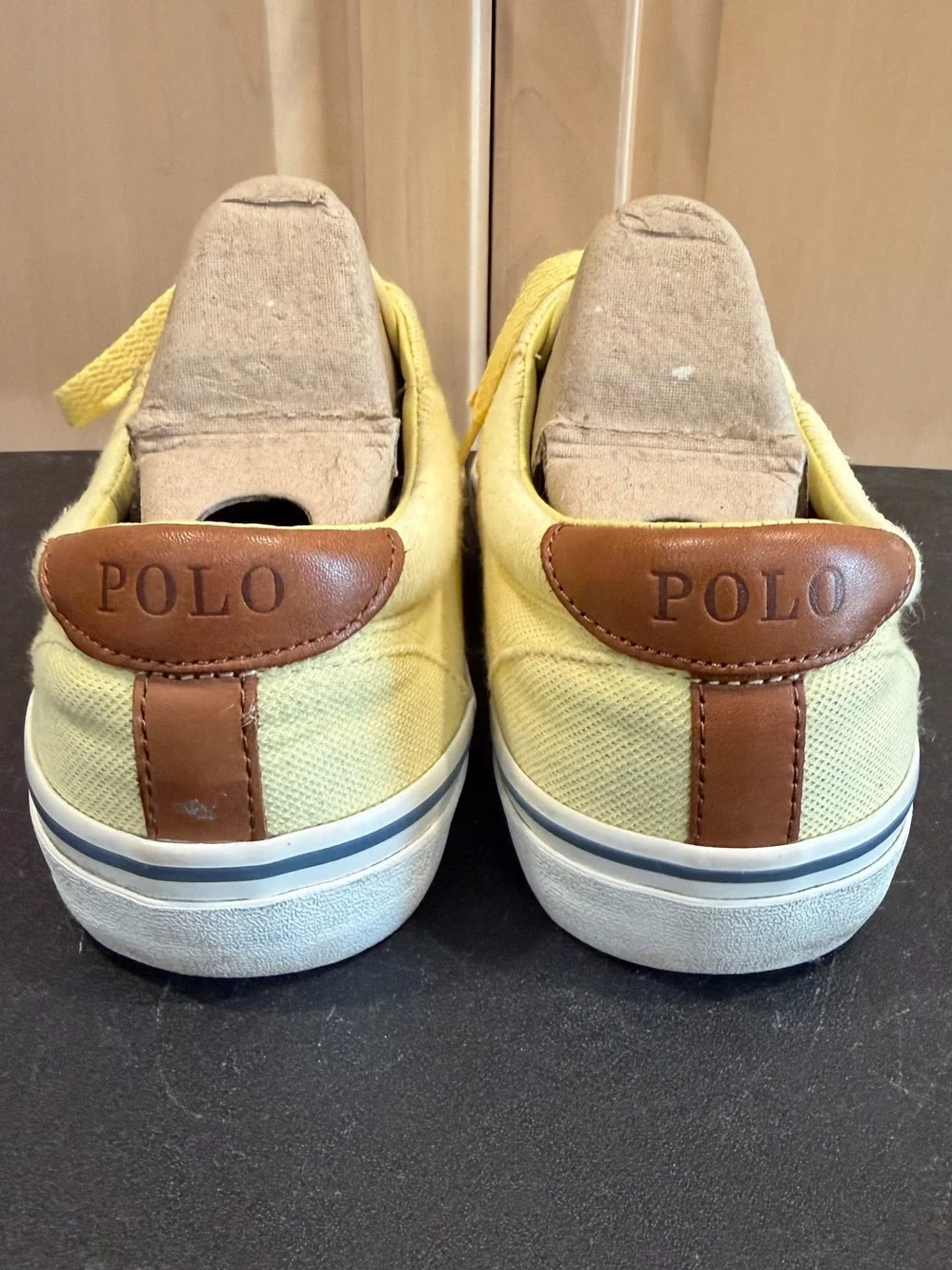Polo by Ralph Lauren Men’s Yellow Canvas Boat Shoes 9